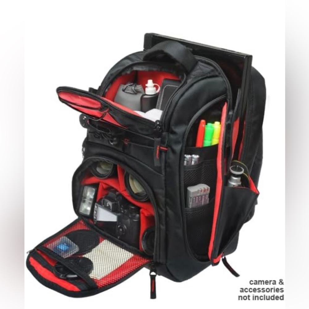 Precision Design Multi Use Laptop/Tablet Digital SLR Camera Backpack Case - Picture 11 of 11